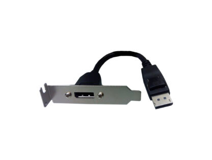 Adaptor Displayport Male To Displaypor Female Bracked 0.2m