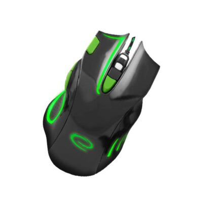 Hawk Gaming mouse ενσύρματο μαύρο/πράσινο 7 Keys 2400dpi EGM401KG