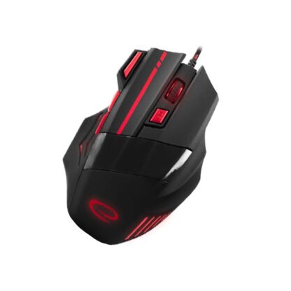 Wolf Gaming mouse ενσύρματο μαύρο/κόκκινο 7 Keys 2400dpi EGM201R