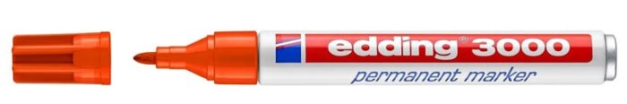 EDDING ανεξίτηλος μαρκαδόρος 3000, 1.5-3mm, επαναγεμιζόμενος, κόκκινος