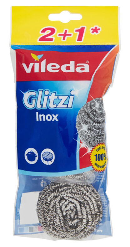 VILEDA Ανοξείδωτο σύρμα Glitzi Inox, 3τμχ