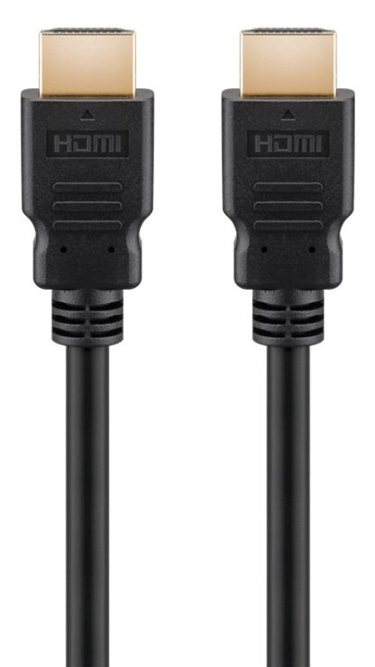 GOOBAY καλώδιο HDMI 2.1 με Ethernet 41081, ARC, 30AWG, 8K, 0.5m, μαύρο