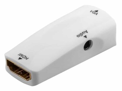 GOOBAY αντάπτορας HDMI σε VGA & 3.5mm 44794, 1080p, λευκός