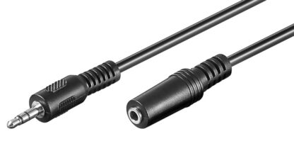 GOOBAY προέκταση καλωδίου ήχου 3.5mm 50090, 3 pin stereo, 5m, μαύρο