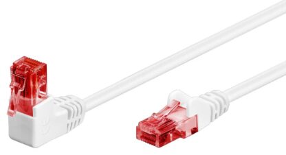 GOOBAY καλώδιο U/UTP CAT6 51525, γωνιακό, CCA AWG 25/7, 5m, λευκό