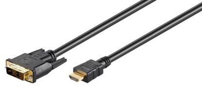 GOOBAY καλώδιο DVI-D σε HDMI 51580, 2m, μαύρο