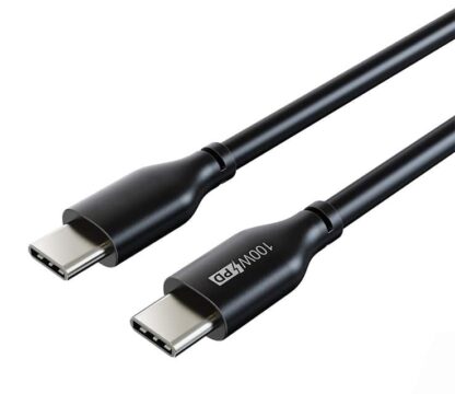 CABLETIME καλώδιο USB Type-C CM100, PD 100W, 5A, 1m, μαύρο