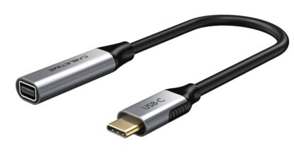 CABLETIME καλώδιο USB-C σε Mini DisplayPort C160, 4K, 0.15m, μαύρο