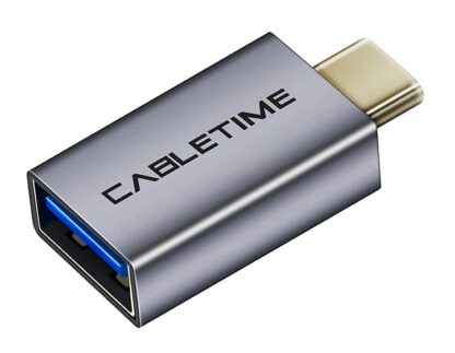 CABLETIME αντάπτορας USB Type-C σε USB 3.0 C160, γκρι