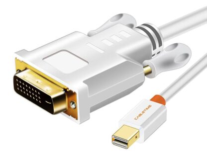 CABLETIME καλώδιο Mini DisplayPort σε DVI AV588, 1080p, 1.8m, λευκό