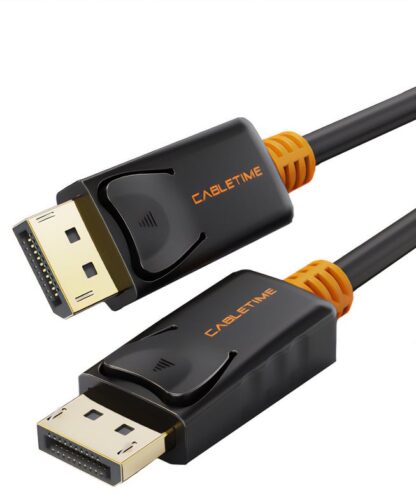 CABLETIME καλώδιο Displayport AV585, 1.2v, 4k/60hz, 1m, μαύρο