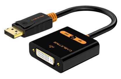 CABLETIME αντάπτορας DisplayPort σε DVI AV586, 1080p, 0.2m, μαύρο