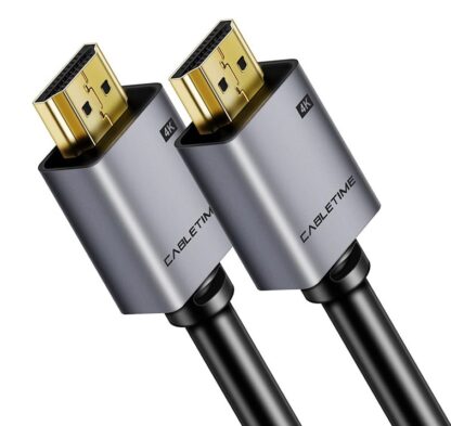 CABLETIME καλώδιο HDMI 2.0 AV566, 4k/60hz, 2m, μαύρο