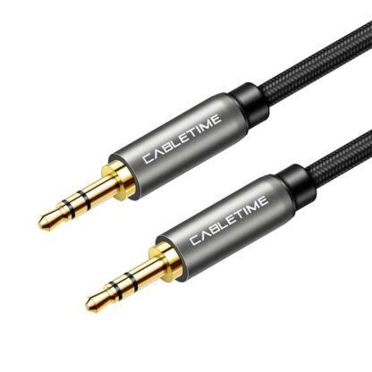 CABLETIME καλώδιο Stereo 3.5mm 1/8" AV311, AUX, 1.8m, μαύρο