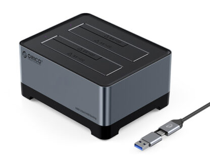 ORICO docking station 5828C3-C, clone function, 2x HDD/SSD, 10Gb/s, RGB