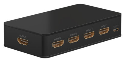 GOOBAY HDMI switch 58489, 4-in σε 1-out, 4K/60Hz, μαύρο