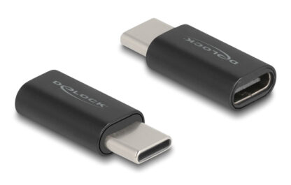 DELOCK αντάπτορας USB-C 60034, αρσενικό σε θηλυκό, 10Gbps, μαύρος