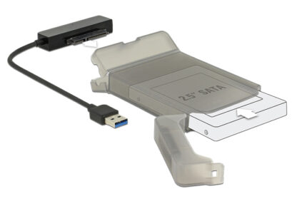 DELOCK αντάπτορας USB σε SATA 62742 με θήκη για 2.5" HDD/SSD, 6Gbps