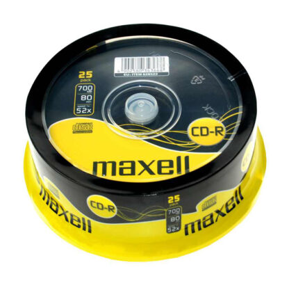 MAXELL CD-R, 700MB/80min, 52x speed, Cake 25