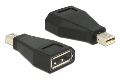 DELOCK αντάπτορας mini DisplayPort σε DisplayPort 65238, 4K, μαύρος