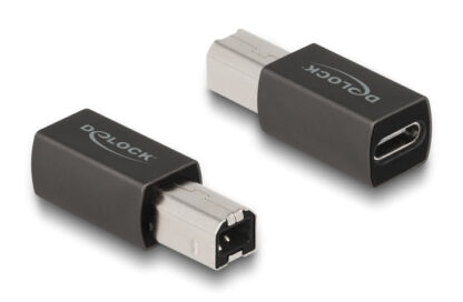 DELOCK αντάπτορας USB-C θηλυκό σε USB Type-B αρσενικό 65839, γκρι