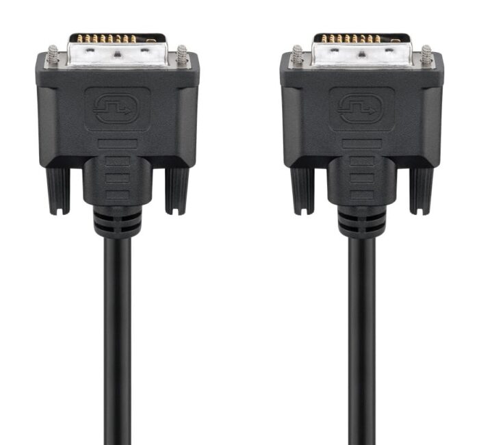 GOOBAY καλώδιο DVI-D 24+1 68084, 30AWG, Full HD, 5m, μαύρο