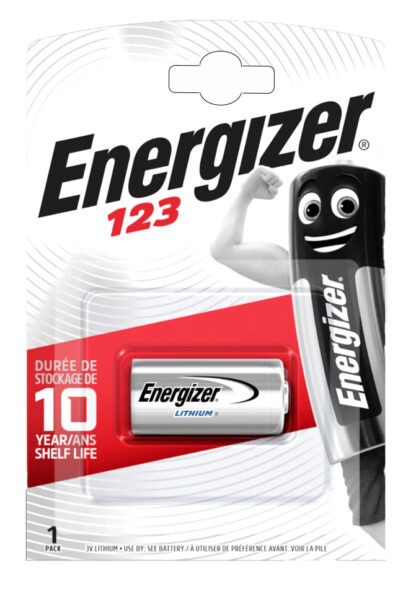 ENERGIZER μπαταρία λιθίου CR123A, 3V, 1τμχ