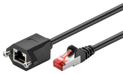 GOOBAY καλώδιο προέκτασης F/UTP CAT6 77560, copper, AWG 26, 2m, μαύρο