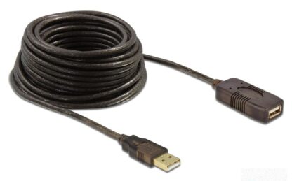 DELOCK καλώδιο USB 2.0 αρσενικό σε θηλυκό 82308, 480Mbps, 5m, μαύρο