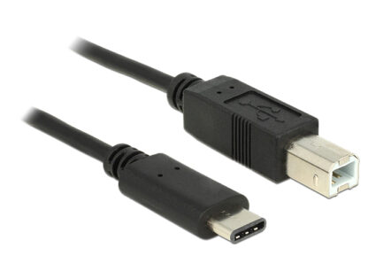 DELOCK καλώδιο USB-C σε USB Type B 83328, 0.5m, μαύρο