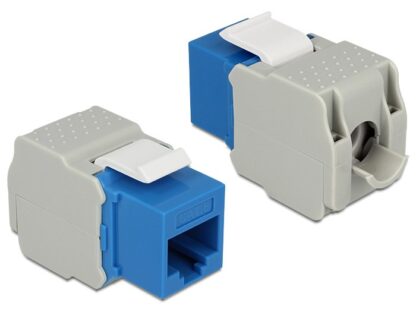 DELOCK Keystone Module RJ45 female, Cat.6 UTP, μπλε