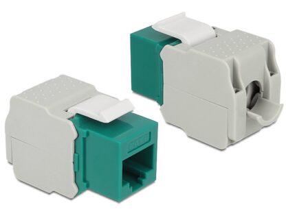 DELOCK Keystone Module RJ45 female, Cat.6 UTP, πράσινο