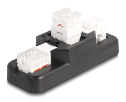 DELOCK σετ βάση Keystone 87104 με 3x Keystone module, RJ45/RJ11 Cat.6