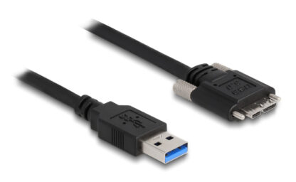 DELOCK καλώδιο USB 3.0 σε USB micro B 87798, 0.5m, μαύρο