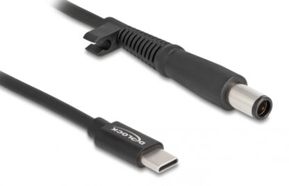 DELOCK καλώδιο τροφοδοσίας 87972, USB-C σε HP 7.4x5.0mm, 1.5m, μαύρο