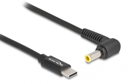 DELOCK καλώδιο τροφοδοσίας 87980, USB-C σε Samsung 5.5x3mm, 1.5m, μαύρο