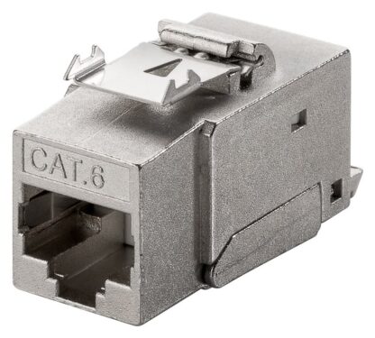 GOOBAY Keystone module RJ45 CAT 6A 90863, STP, 250 MHz, ασημί