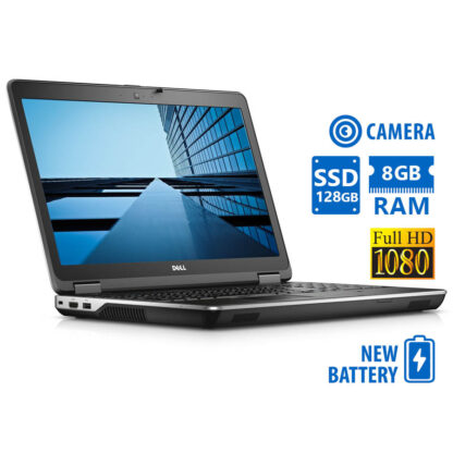 Dell Latitude E6540 i5-4300M/15.6”FHD/8GB DDR3/128GB SSD/DVD/Camera/New Battery/7P Grade A Refurbish