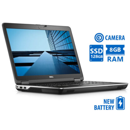 Dell Latitude E6540 i5-4300M/15.6”/8GB DDR3/128GB SSD/DVD/Camera/New Battery/7P Grade A Refurbished