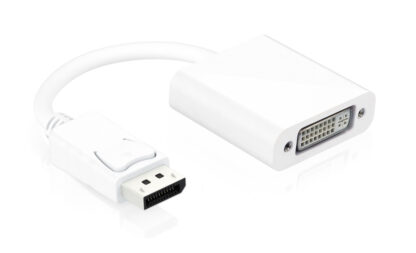 POWERTECH αντάπτορας DisplayPort σε DVI 24+5 CAB-DP005, 0.20m, λευκός