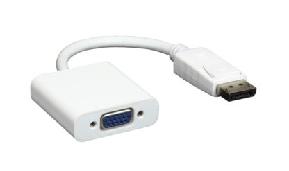 POWERTECH αντάπτορας DisplayPort σε VGA CAB-DP006, 0.20m, λευκός