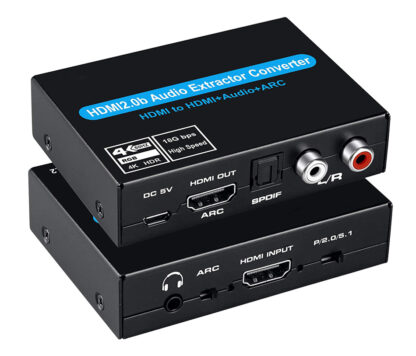 POWERTECH converter CAB-H154 από HDMI σε HDMI, 3.5mm & 2x RCA, 4K