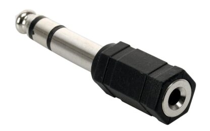 POWERTECH αντάπτορας stereo 6.35mm σε 3.5mm CAB-J018, μαύρος, 5τμχ