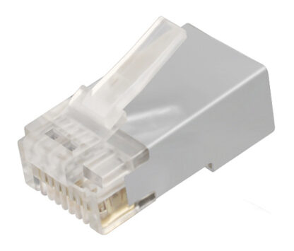 POWERTECH βύσμα RJ45 Cat 6a CAB-N321, μεταλλικό, 8p8cs, 50τμχ