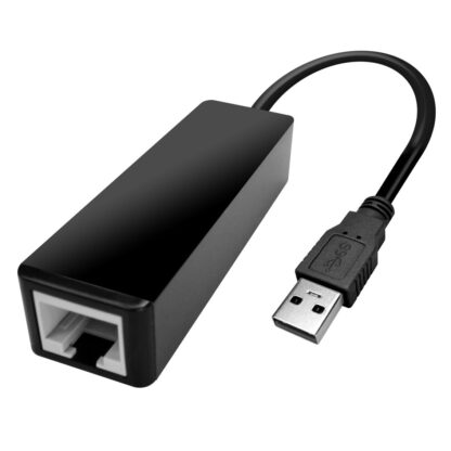 POWERTECH Converter USB 2.0 σε Ethernet CAB-U038, 0.2m, μαύρο