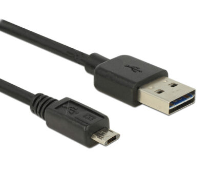 POWERTECH καλώδιο USB σε USB Micro CAB-U062, Easy USB, 2m, μαύρο