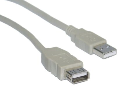 POWERTECH καλώδιο USB αρσενικό σε θηλυκό CAB-U079, 3m, γκρι