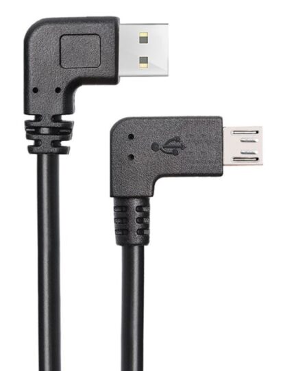 POWERTECH Καλώδιο USB σε USB Micro-B CAB-U132, 90°, Dual Easy USB, 0.5m