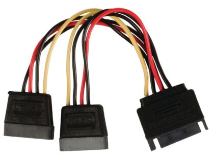 POWERTECH καλώδιο SATA 15pin male σε 2x 15pin female CAB-W012