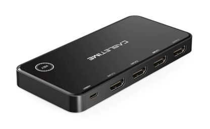 CABLETIME 3 in 1 HDMI 2.0 switch HS4K3 με ασύρματο χειριστήριο, 4K, γκρι